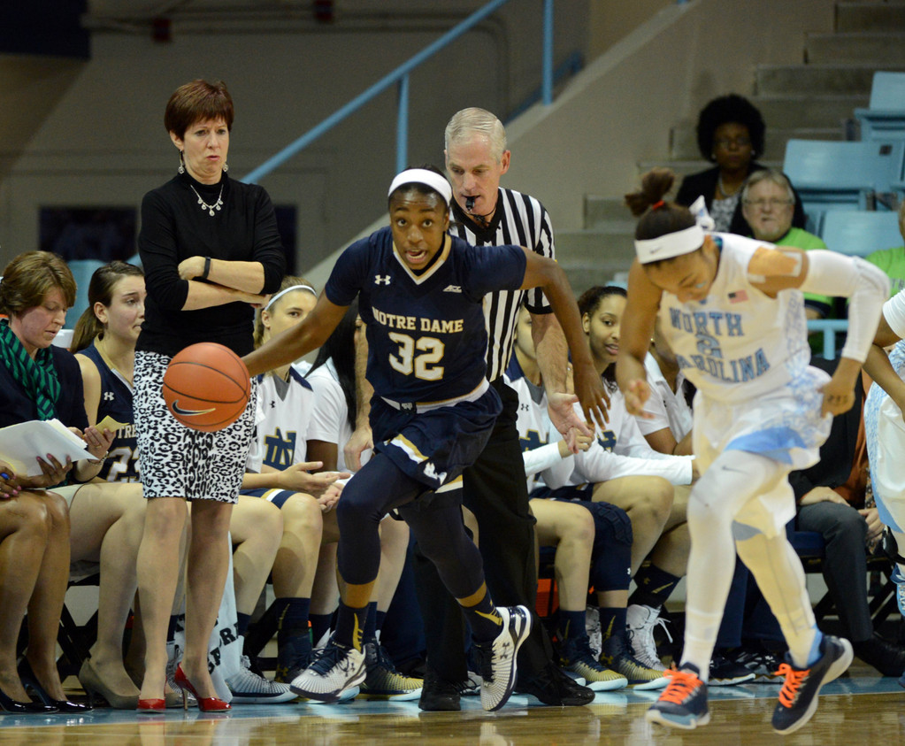 No. 7 Notre Dame at No. 13 North Carolina