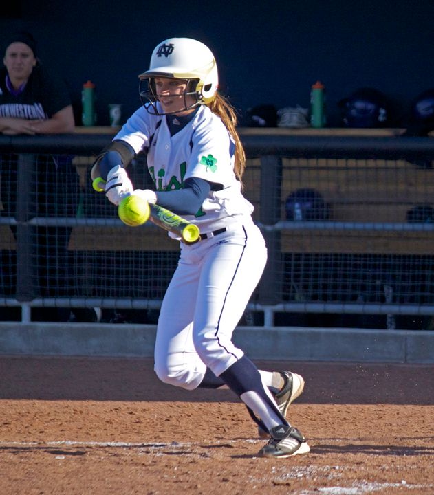 Sophomore Jenna Simon batted .529, stole a team-high five bases and scored four runs last weekend