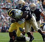 Brandon Hoyte hopes to lead the Irish to a victory at Michigan Stadium for the first time since 1993, as Notre Dame will face Michigan this Saturday, Sept. 10, at 12 noon.