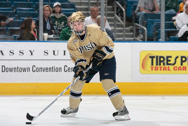 Ben Ryan's second-period goal proved to be the game winner in Notre Dame's 3-1 win over Bowling Green.