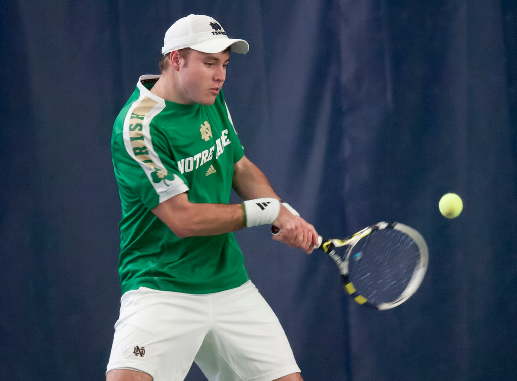Notre Dame Men's Tennis vs Michigan on 02-16-2013