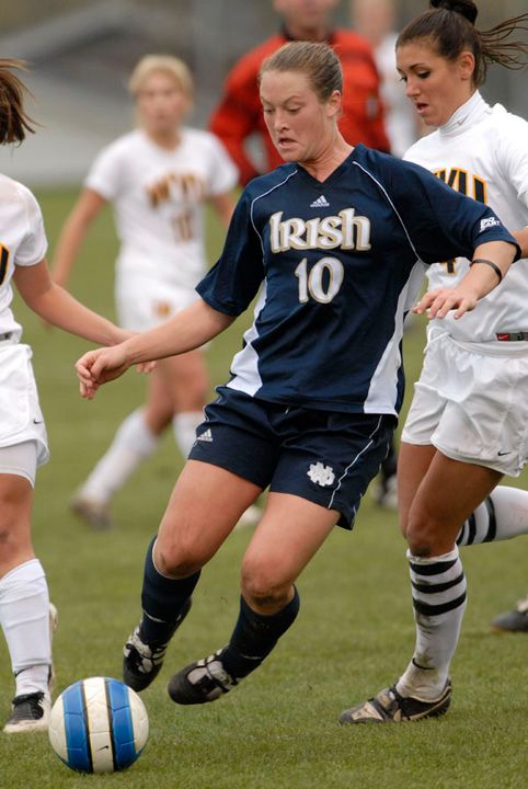 Senior All-America forwards/Hermann Trophy candidates Brittany Bock (pictured) and Kerri Hanks are two of the 10 finalists for the 2008 Lowe's Senior CLASS Award, it was announced late Thursday. Fans can vote for both players daily by going to www.seniorclassaward.com.