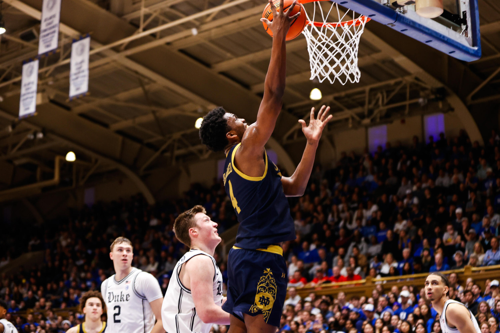 Irish Show Fight But Late Rally Falls Short At #4 Duke, 78-86 Irish Show Fight But Late Rally Falls Short At #4 Duke, 78-86