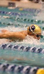 Junior Christel Bouvron will be the first non-American ever to compete in the NCAA Championships for Notre Dame.