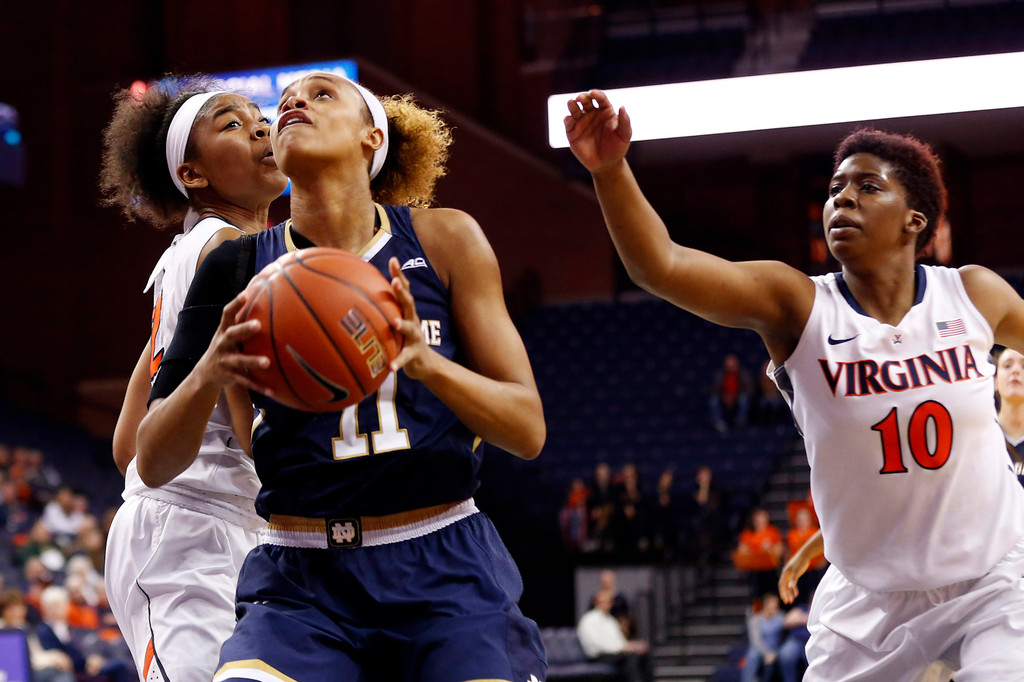 No. 3 Notre Dame 74, Virginia 46