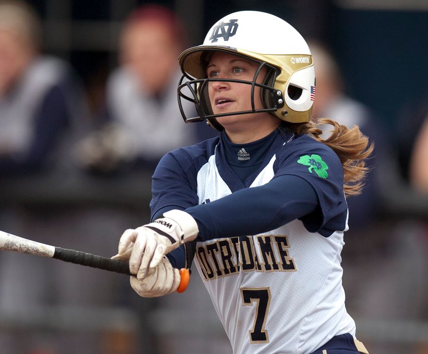 Infielder Jenna Simon was one of seven Notre Dame players to earn all-BIG EAST accolades in Notre Dame's final season as a league member in 2013