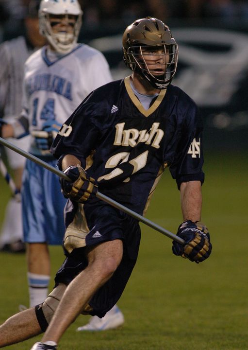 D.J. Driscoll was a second-team All-American as a senior with the Irish in 2006.