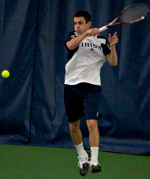 No. 24 Irish To Face No. 18 Texas A&M And No. 60 Northwestern In Weekend Matches Senior Daniel Stahl carries a 7-6 dual record this season.