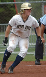 Hufnagle Hits A Home Run In Irish Softball’s 7-5 Loss To No. 17 California Senior Gessica Hufnagle had two hits and two RBI against Fresno State