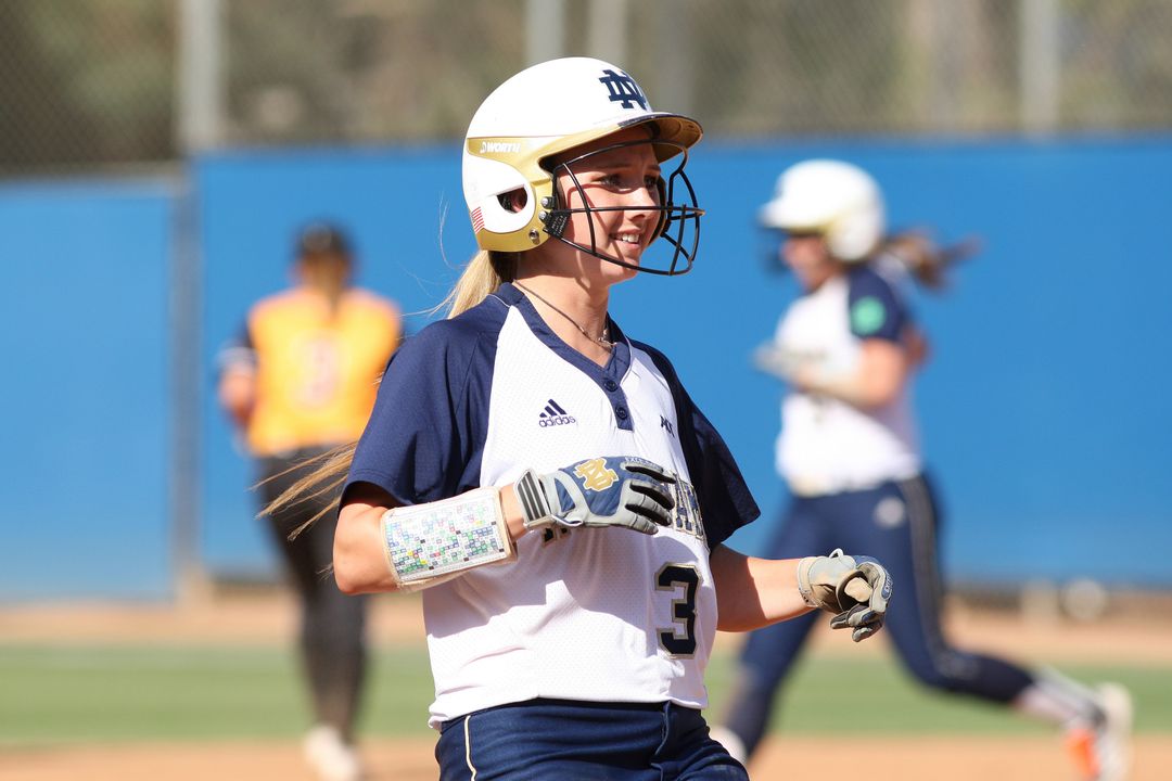 Junior Emilee Koerner became Notre Dame's seventh two-time All-American (2013-14) when the NFCA Division I All-America teams were announced on Wednesday