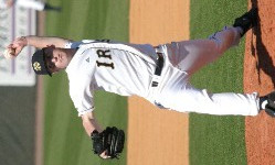Seven-Run Second Inning Highlights Three-Hit Shutout Of Valparaiso, 12-0 David Gruener's three strong innings set the stage for the three-hit shutout of Valparaiso (photo by Pete LaFleur).