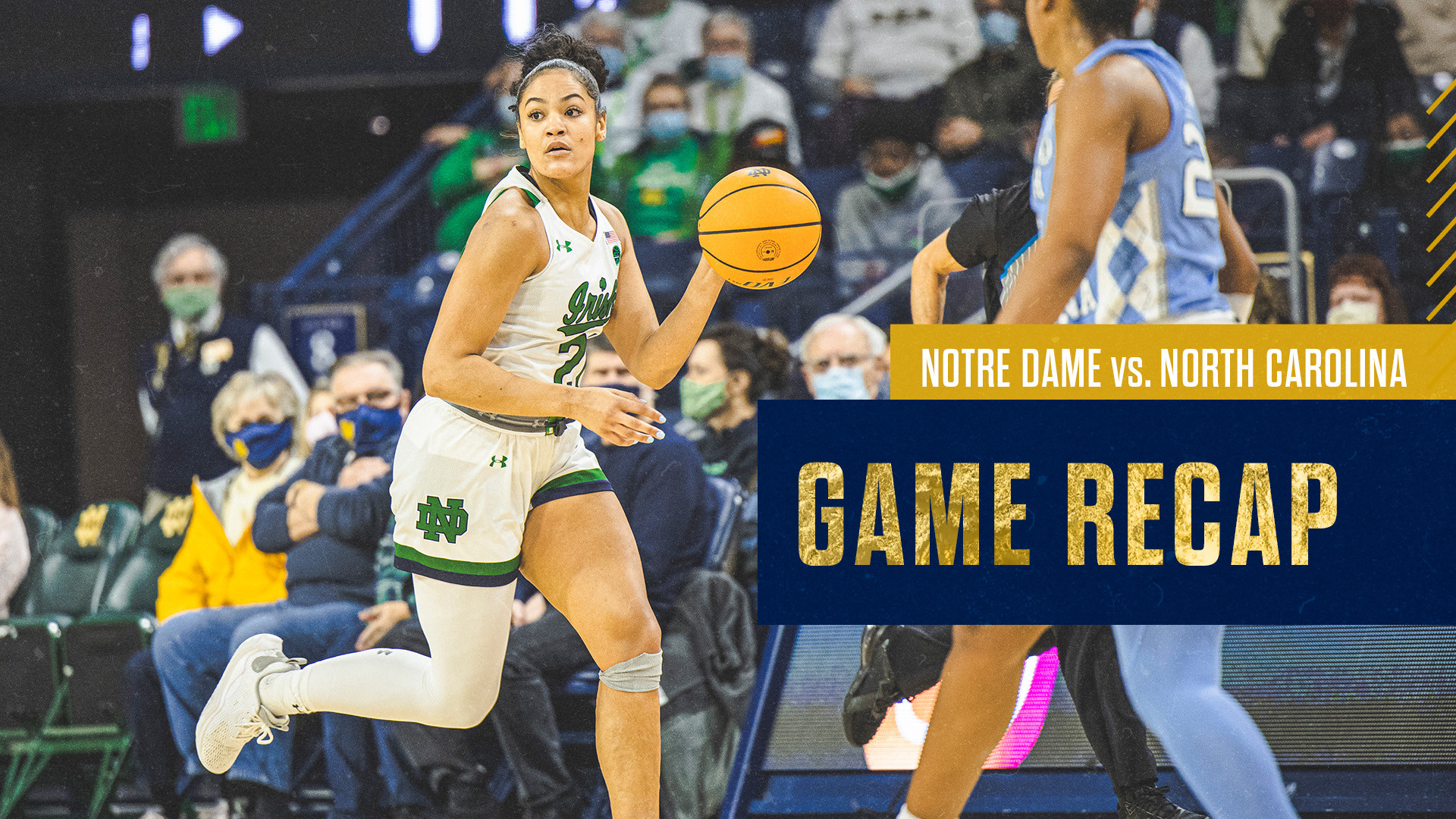 #20/19 Irish Delight Home Crowd to 70-65 Win over #21/18 Tar Heels #20/19 Irish Delight Home Crowd to 70-65 Win over #21/18 Tar Heels