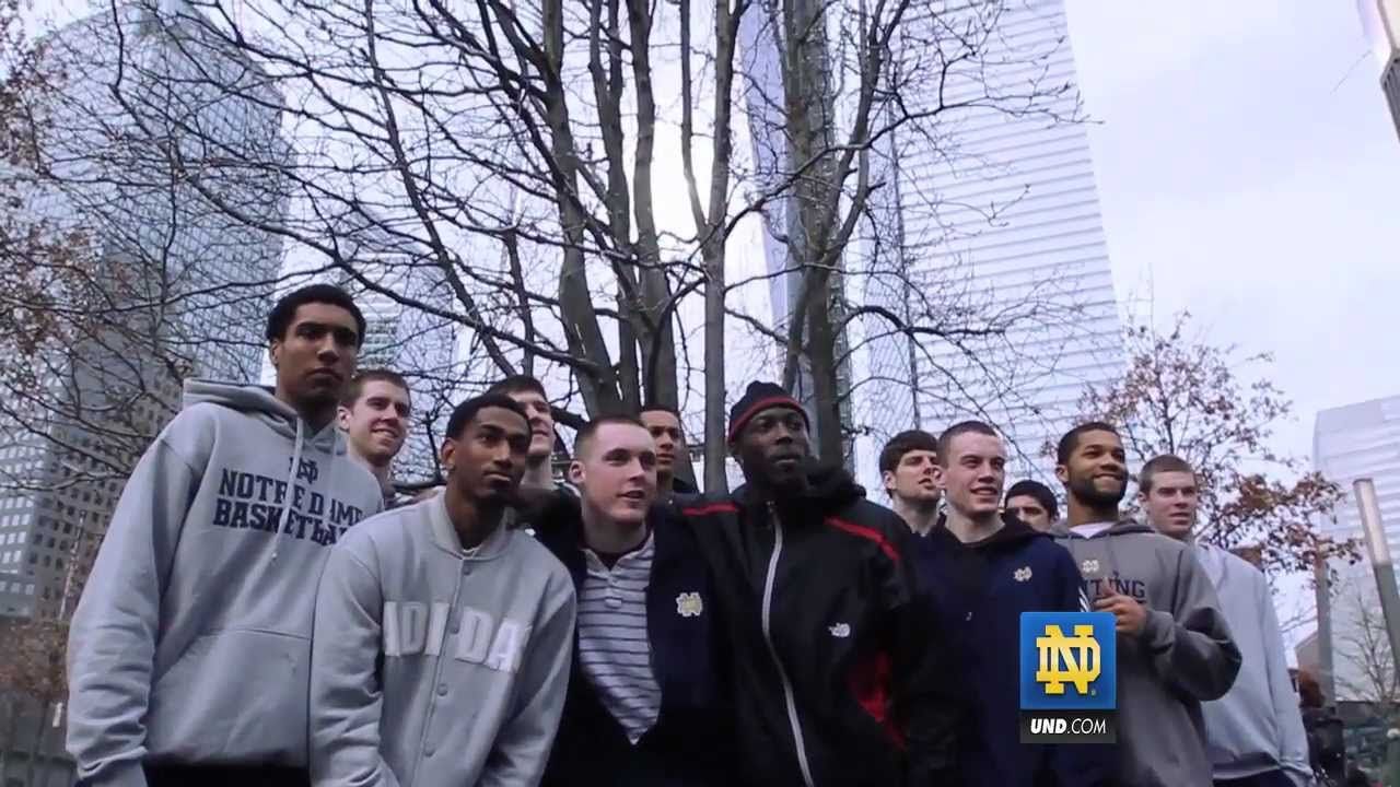 9/11 Memorial Visit - Notre Dame Men's Basketball