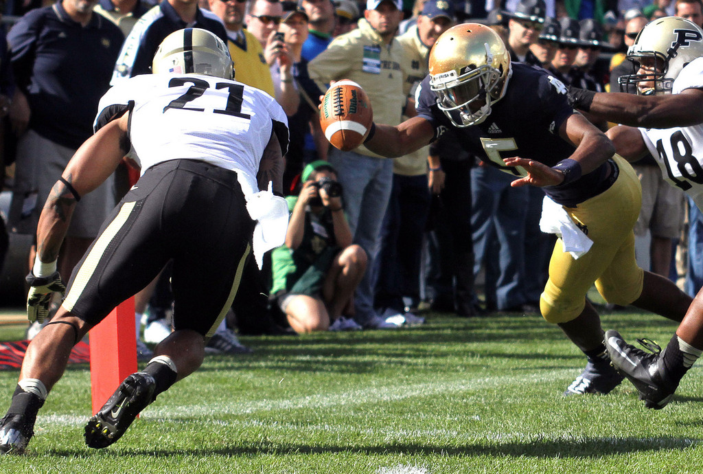 Brindza Kicks No. 22 Notre Dame Past Purdue 20-17 (AP)