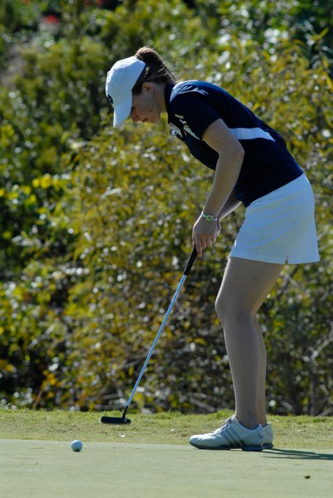 Senior Becca Huffer opened the spring with a 36-hole total of 155 as the irish finished 13th at the Darius Rucker Intercollegiate.