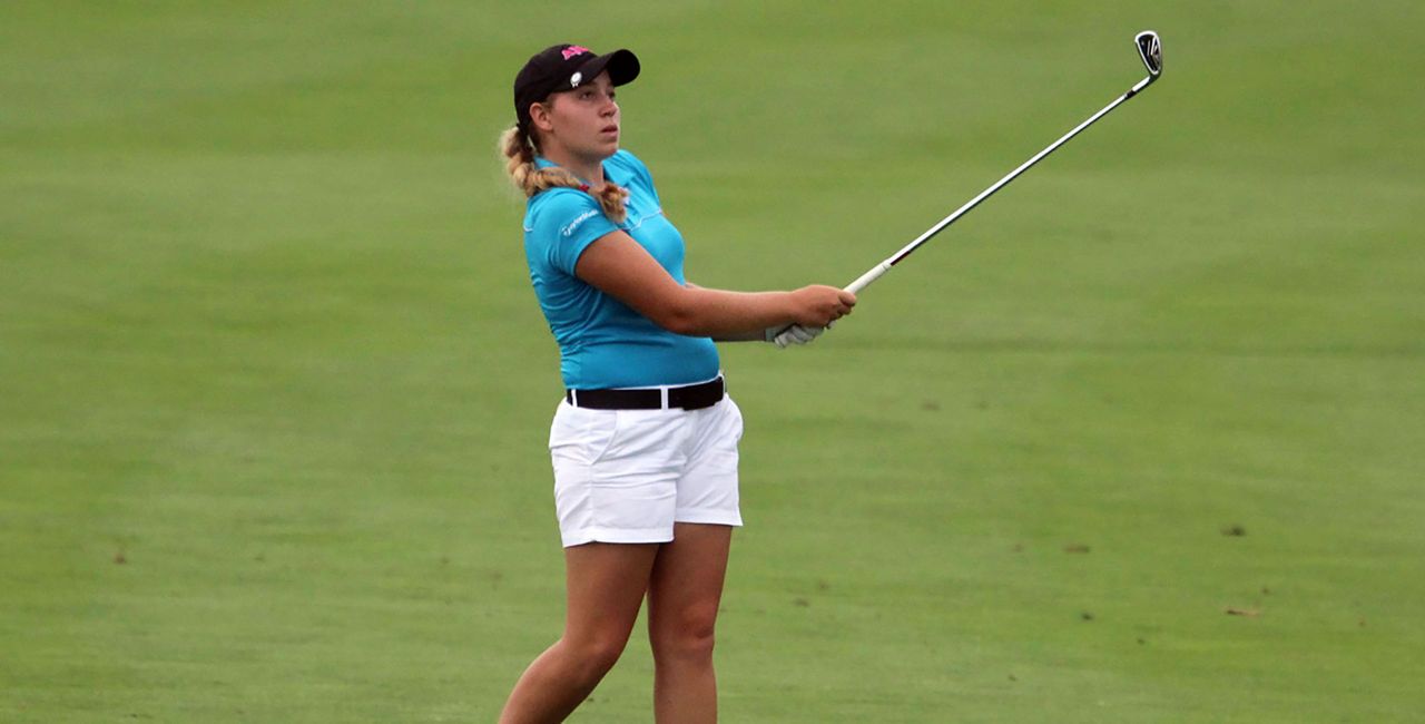 Notre Dame is one of two schools in the nation to sign three student-athletes currently ranked in the <i>Golfweek</i> Power 50, a Fighting Irish trio led by No. 21 Isabella DiLisio of Hatfield, Pennsylvania (pictured).