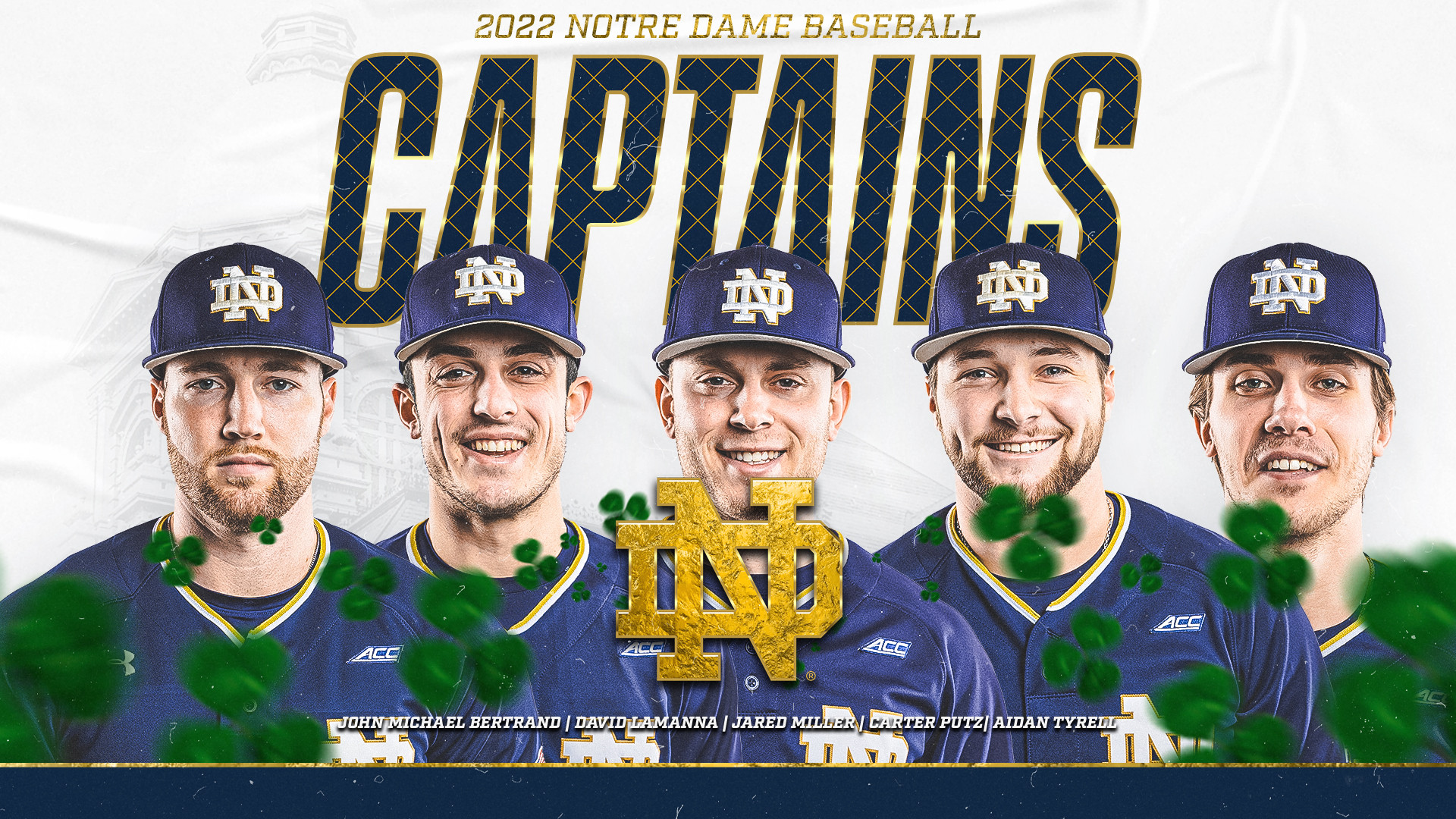 Irish Name Captains for the 2022 Season Irish Name Captains for the 2022 Season