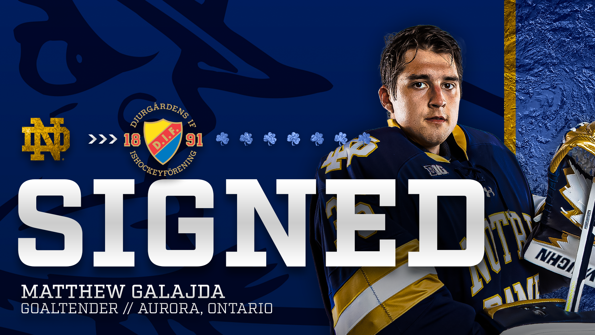 Matthew Galajda Signs With Djurgardens of the Swedish Hockey League Matthew Galajda Signs With Djurgardens of the Swedish Hockey League