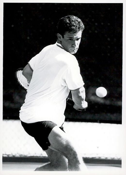Mike Sprouse captained the 1995-96 Irish men's tennis team that won the program's first BIG EAST Championship.