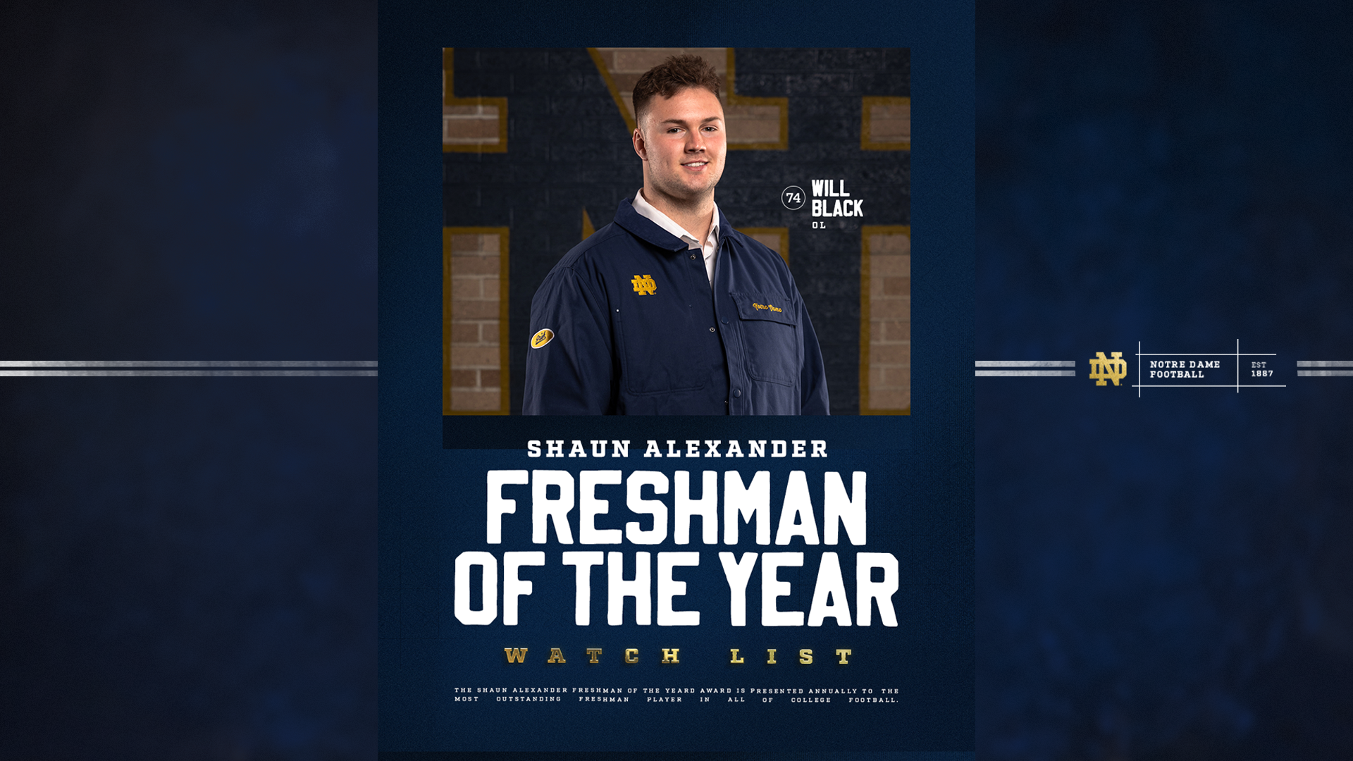 Black Lands on Shaun Alexander Freshman of the Year Award Watch List Black Lands on Shaun Alexander Freshman of the Year Award Watch List