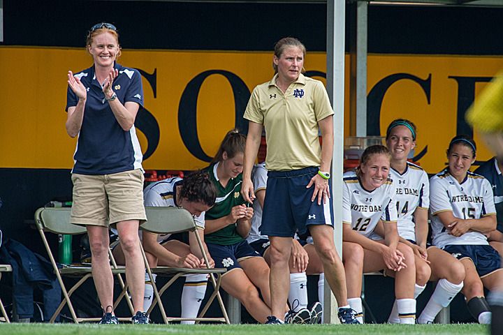 Head coach Theresa Romagnolo will coach her first regular season match at Notre Dame on Friday against Illinois