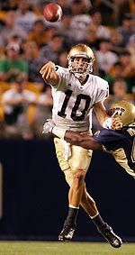 Notre Dame junior QB Brady Quinn has thrown for over 400 yards twice this season, while throwing for over 300 yards in Notre Dame's last three games.