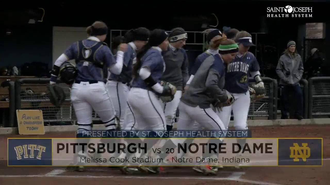 Notre Dame vs. Pittsburgh Softball Highlights