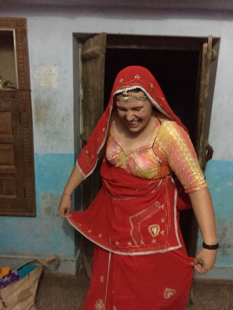 Kiley Adams in India