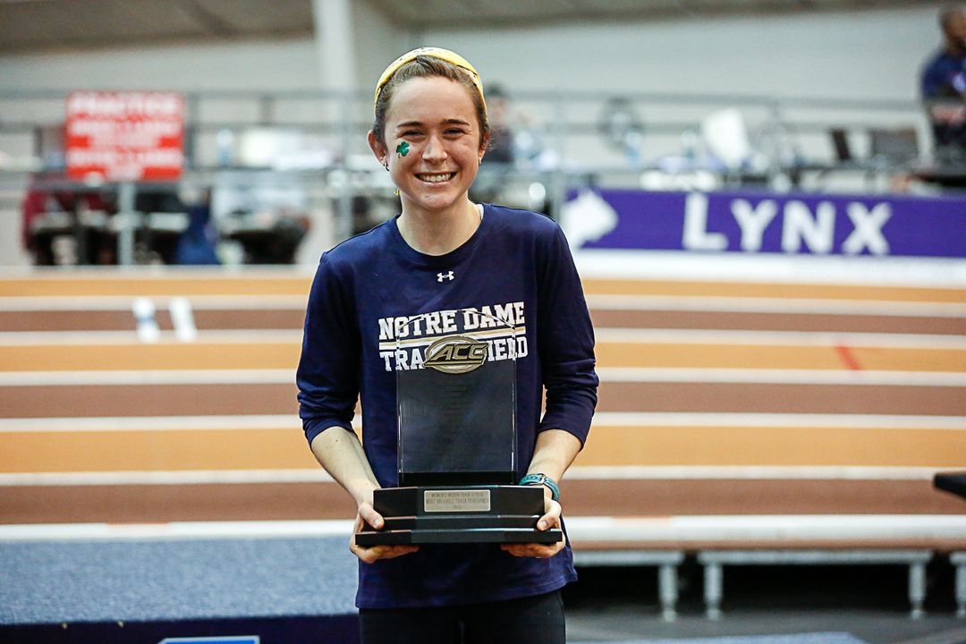 Molly Seidel earned the women's Most Valuable Track Performer award at the ACC Indoor Track and Field Championships on Saturday.