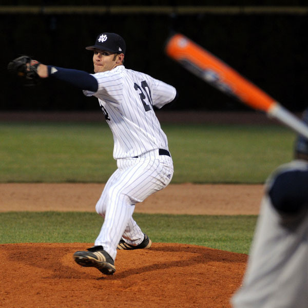 Notre Dame, Villanova To Play Doubleheader Saturday Senior Jeremy Barnes.