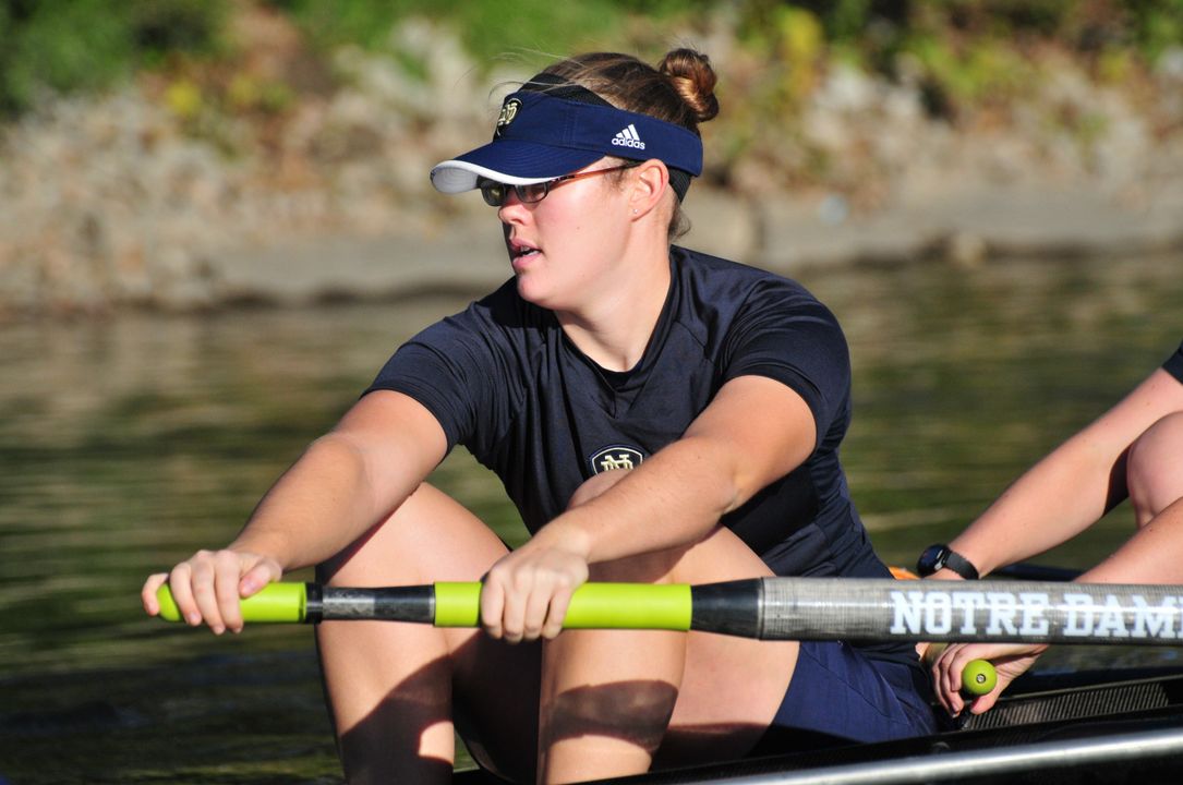 Notre Dame 's second varsity eight crew earned the school's best finish ever in that race at the San Diego Crew Classic.