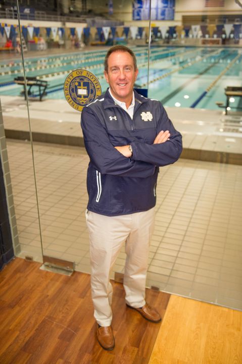 New Notre Dame women's swimming and diving head coach Mike Litzinger.