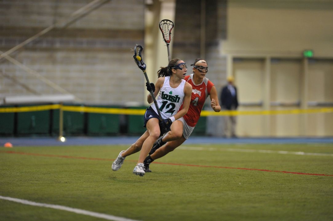 Notre Dame's top returning scorer, Gina Scioscia, was selected as the BIG EAST preseason offensive player of the year.  She had 53 goals and a school record 43 assists in 2009 for 96 points.