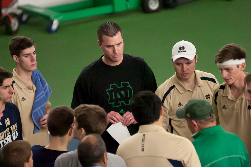 Notre Dame Men's Tennis vs Michigan on 02-16-2013