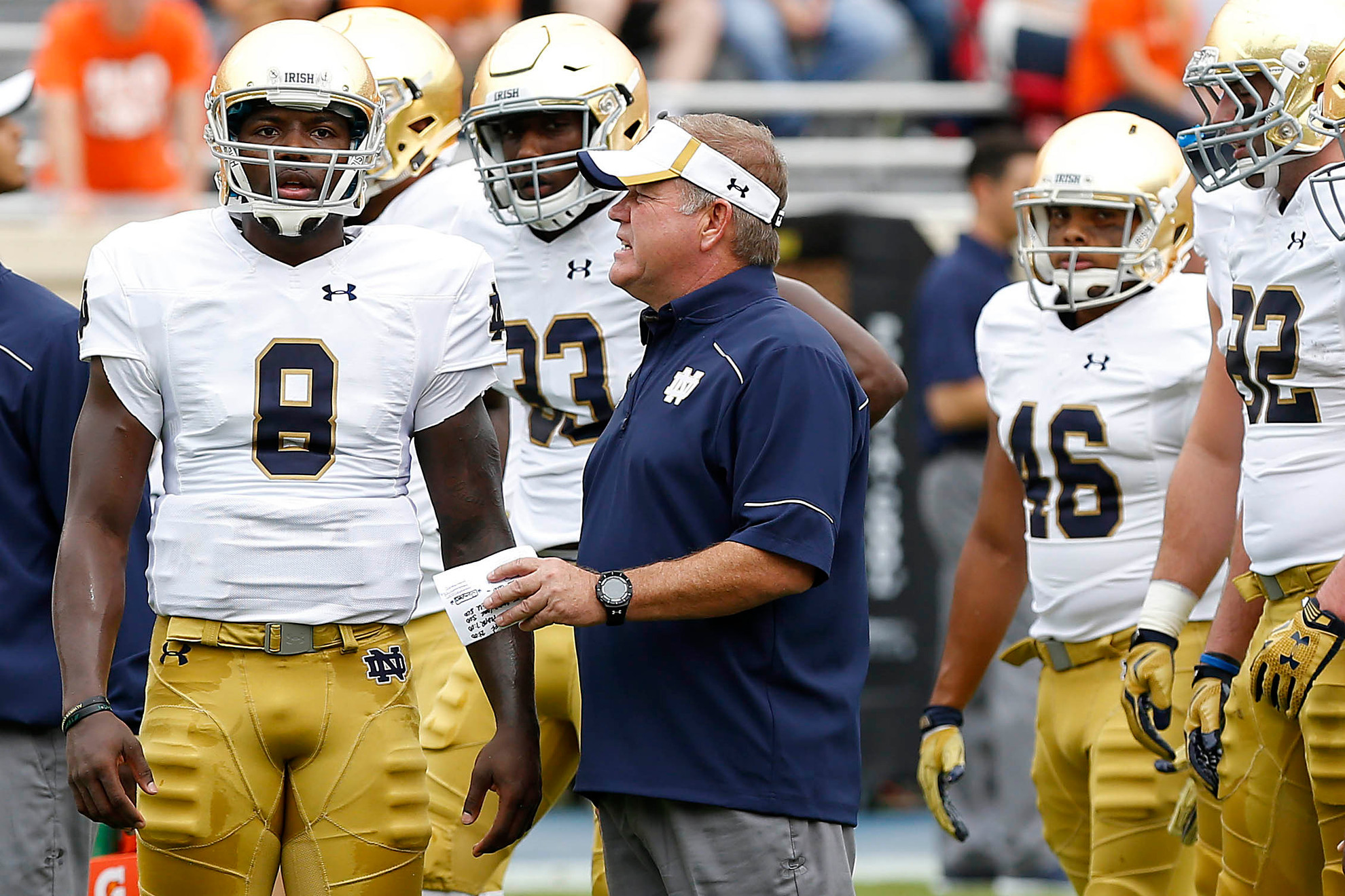 Notre Dame vs. Massachusetts: On to the Next Play Head coach Brian Kelly