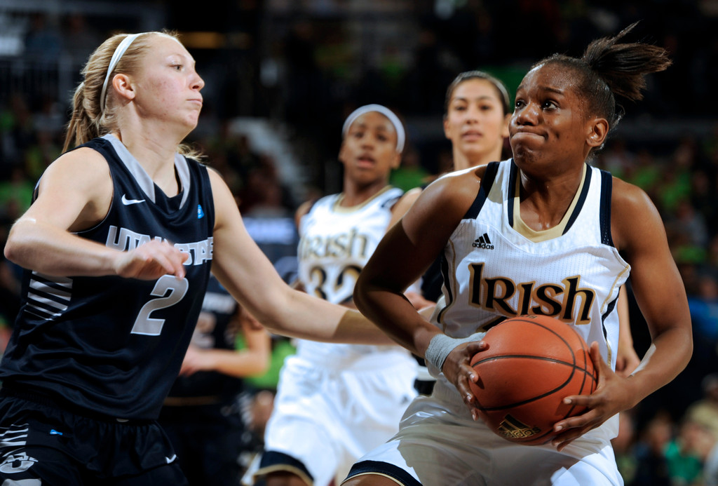 No. 5 Irish Rout Utah State, 109-70 (AP)
