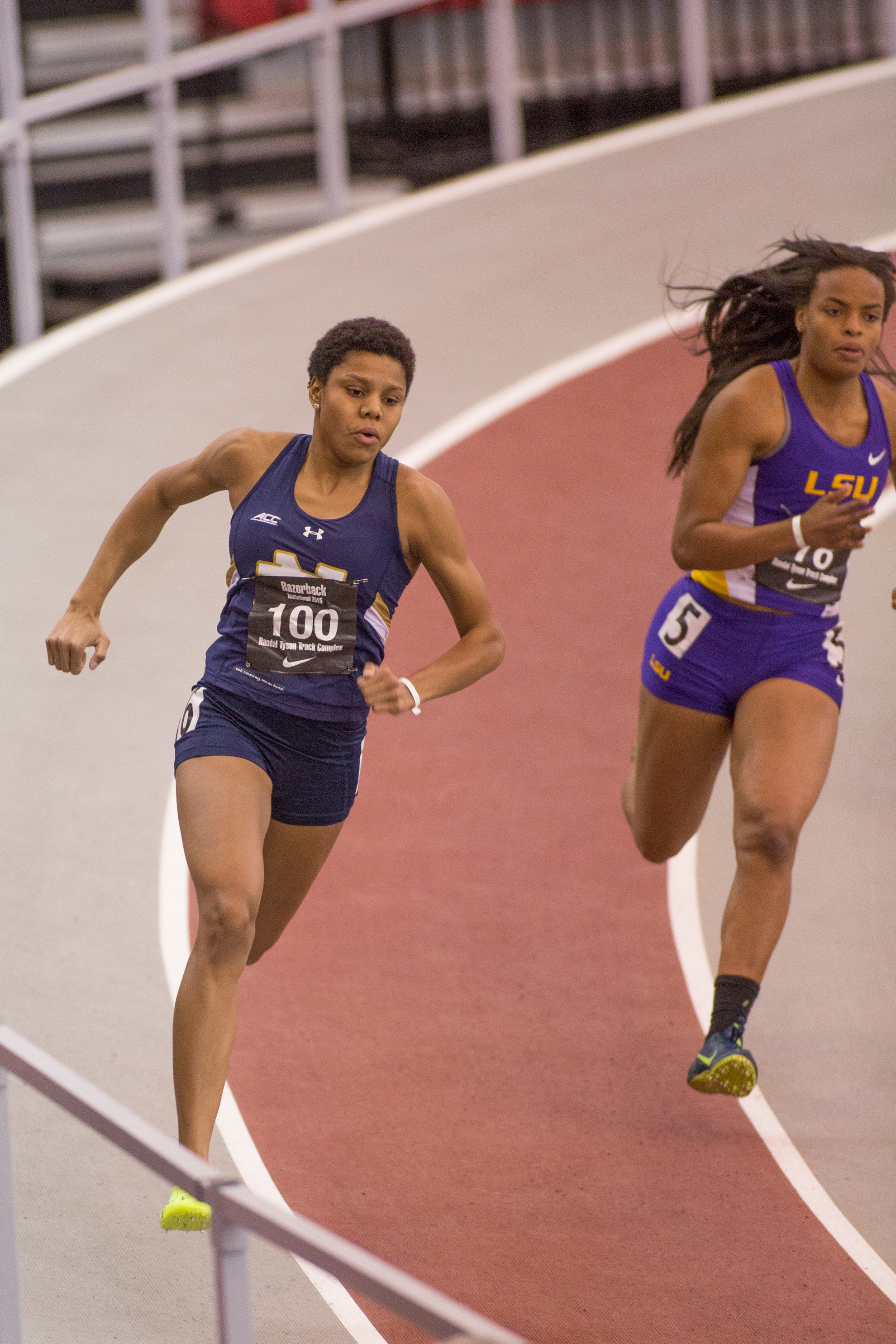 Building A Reputation Freshman Parker English has already cracked the top 10 of both Notre Dame indoor and outdoor performance lists in the 400 meters.
