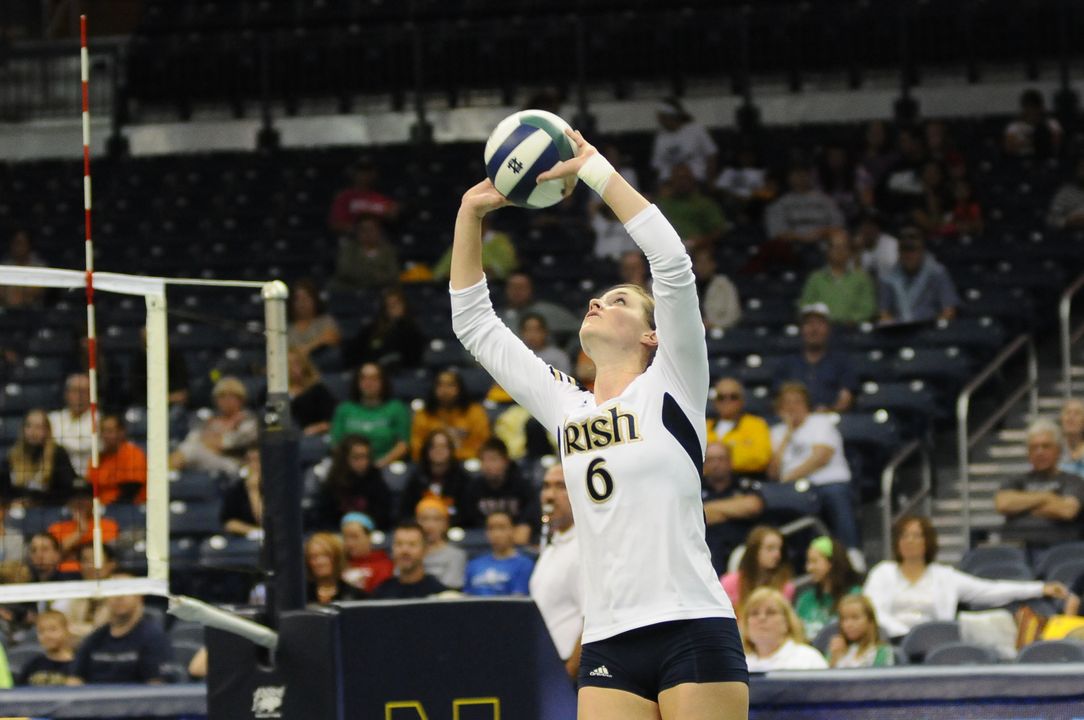 Junior Maggie Brindock and her Irish teammates play Ohio State Friday night at 5 p.m. in the first round of the NCAA Championship.