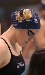 Notre Dame women's swimming and diving team won the Minnesota Invitational with 889 points