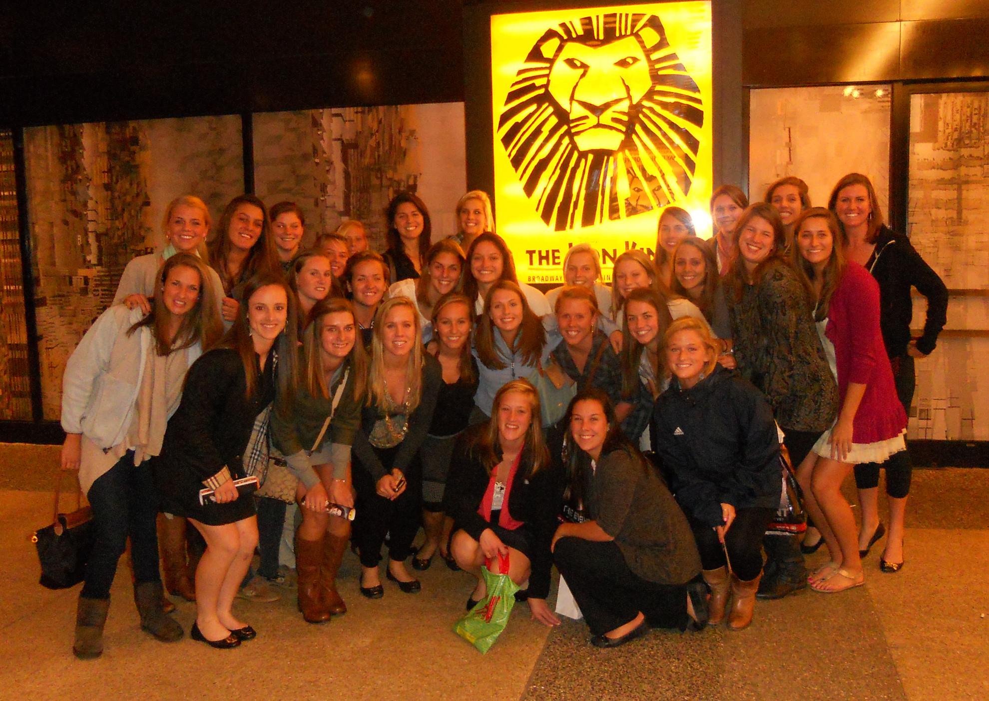 Athletic Team Hosting Program The women's lacrosse team utilized the Team Hosting Program to attend a 2010 production of "The Lion King" in New York City.