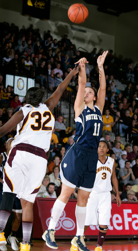 Diggins Leads No. 5 Notre Dame To 72-63 Win At Central Michigan (AP)