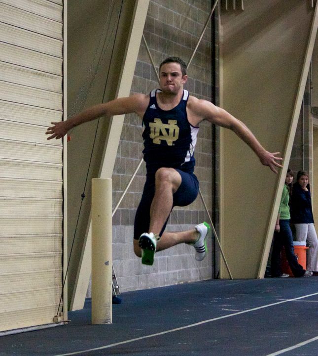 Sophomore Logan Renwick has already qualified for the BIG EAST Indoor Championships in the long and triple jumps.