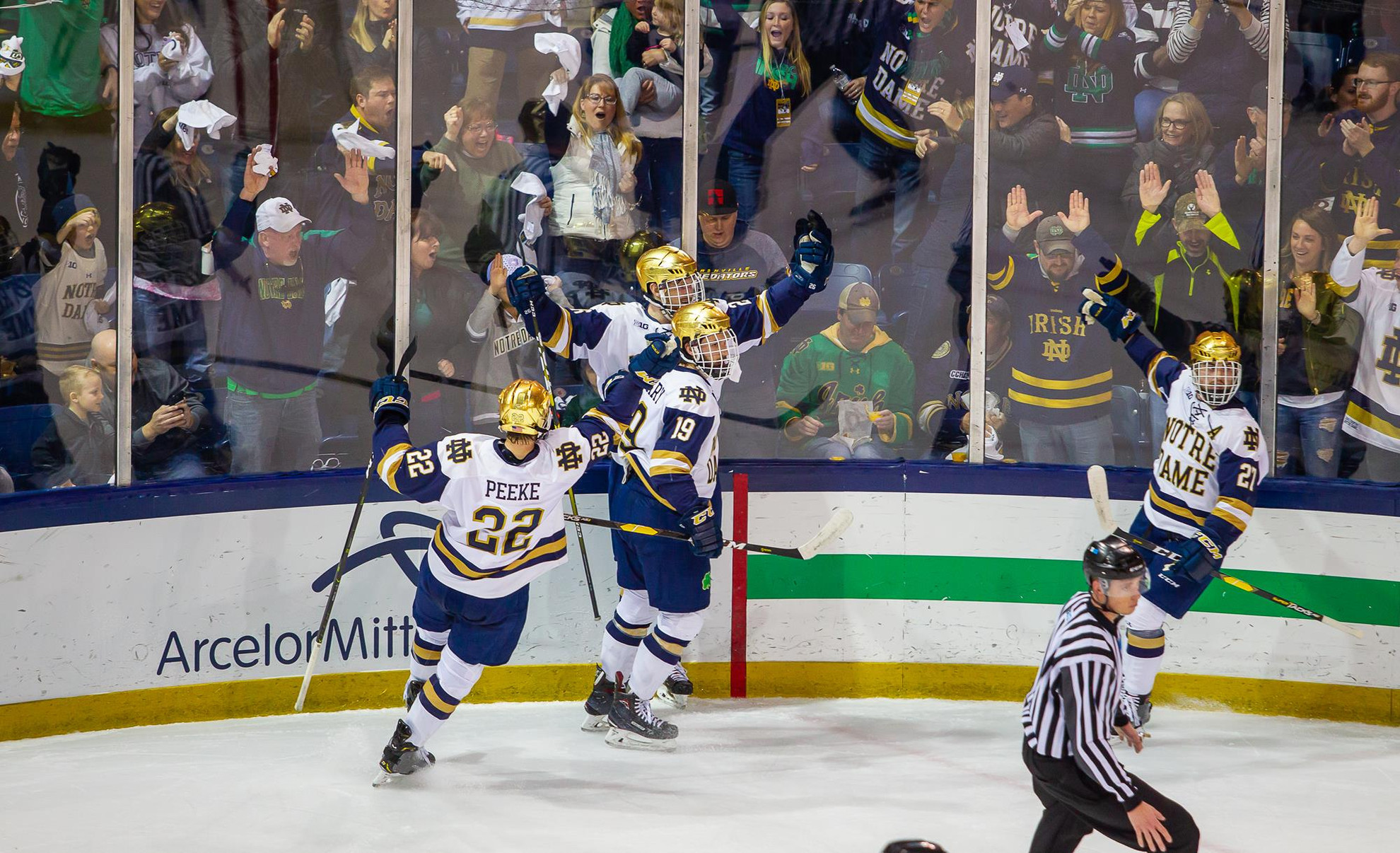 #3 Irish Take On #2 Clarkson in NCAA Northeast Regional Morrison celly PSU