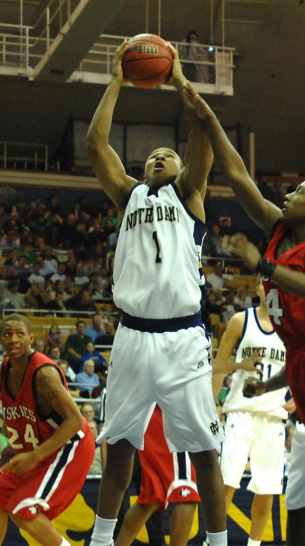 Notre Dame Opens Up BIG EAST Play At Home Against West Virginia On ESPN2 Tyrone Nash