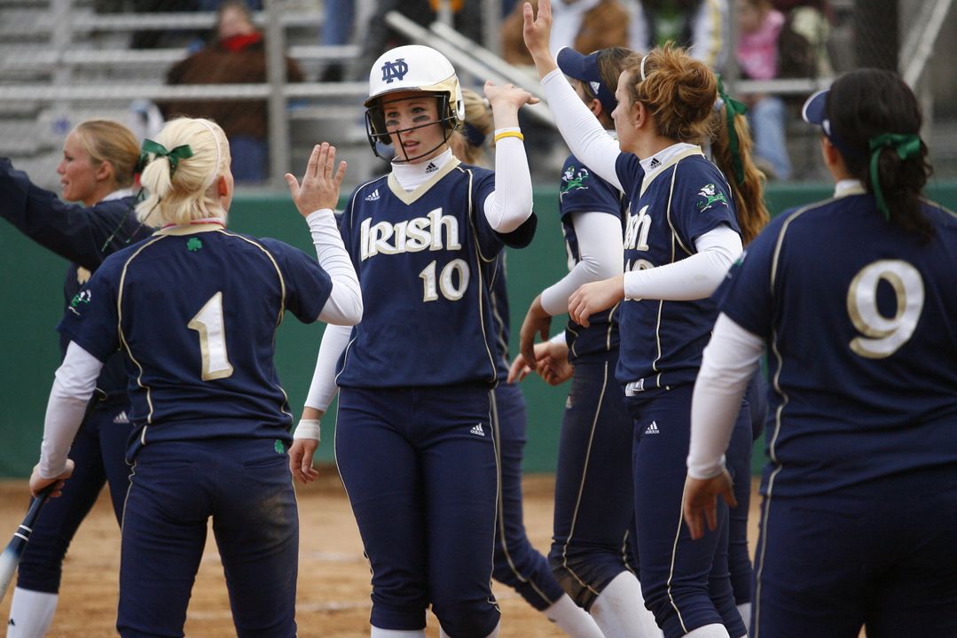 Junior Christine Lux is one of five all-BIG EAST performers from 2008 returning to the field for the Irish this season.