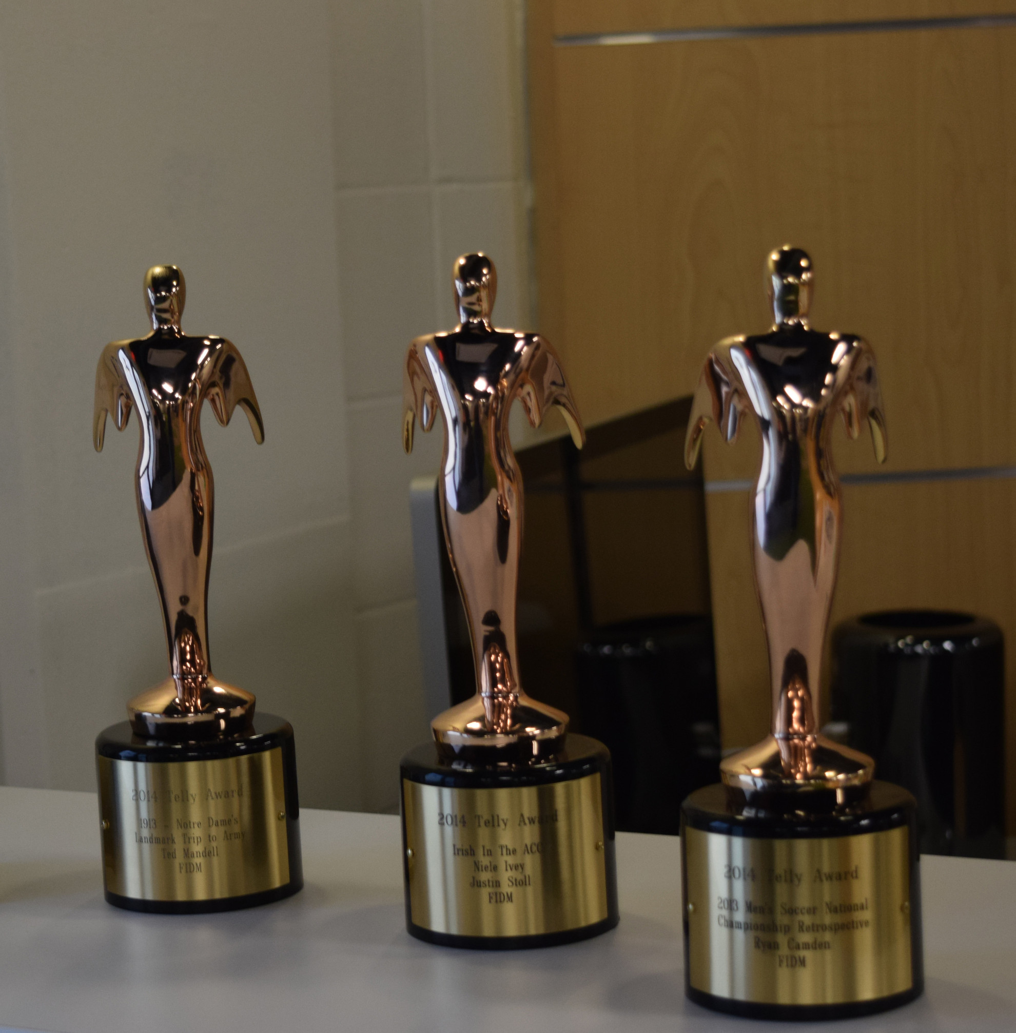 Fighting Irish Digital Media Department Receives Multiple Awards Fighting Irish Digital Media won three Telly awards for their work in 2013-14.