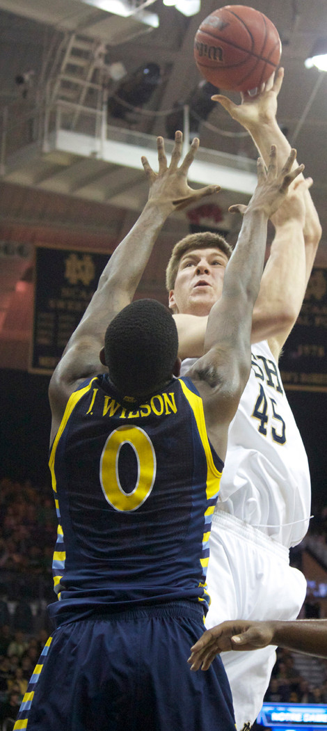 Streaking Irish Welcome In DePaul On Saturday Junior forward Jack Cooley has a team-high seven double-doubles this season.