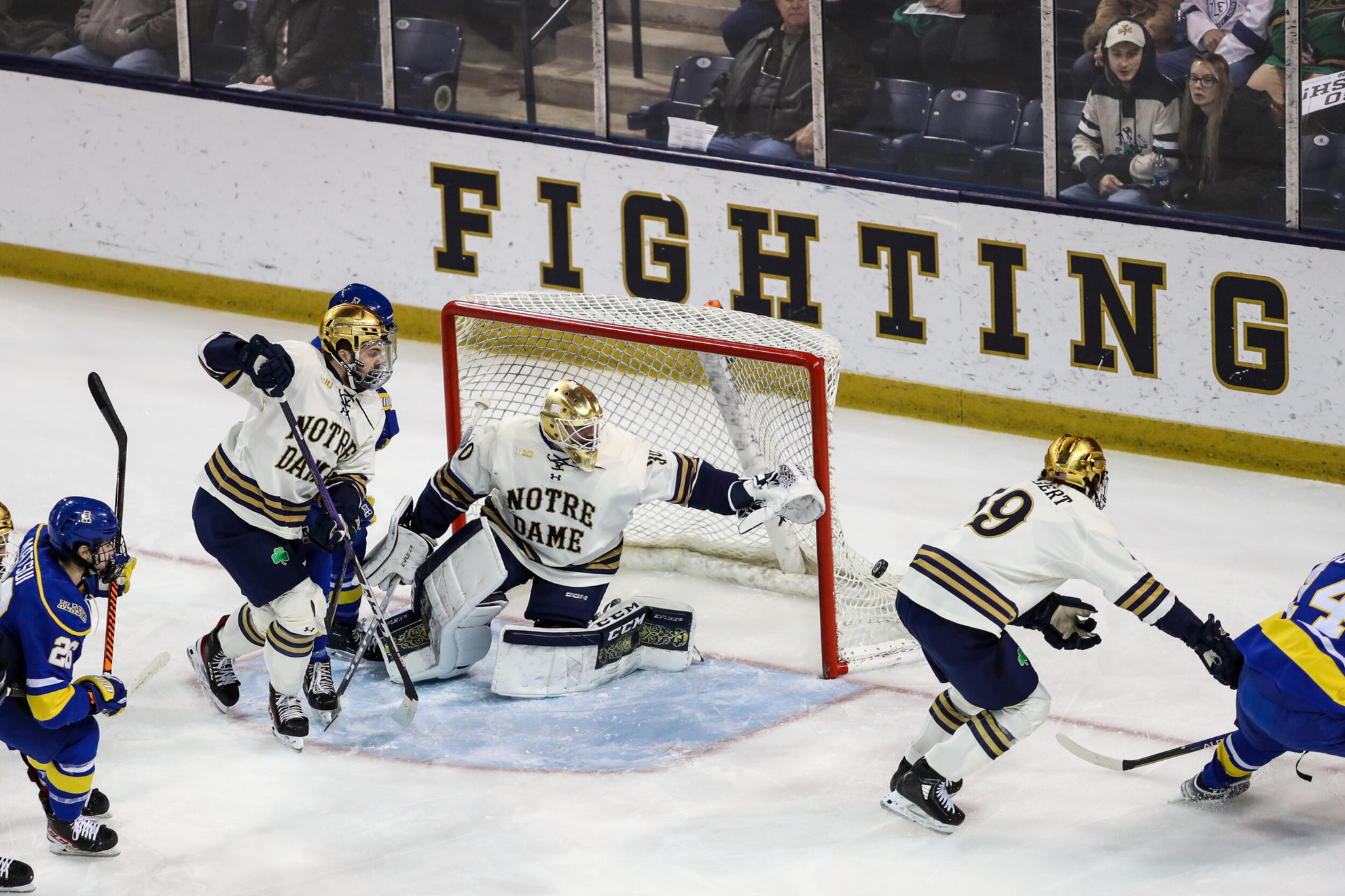 Irish Celebrate New Year With Shutout Irish Celebrate New Year With Shutout