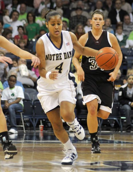 Freshman guard Skylar Diggins dropped in a personal-best 21 points in Thursday's 84-79 win over San Diego State, recording the most points by an Irish freshman in a single game since Ashley Barlow matched that total on Feb. 26, 2007 at DePaul.