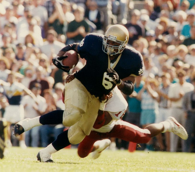 Jerome Bettis becomes the latest former Notre Dame player to be awarded Walter Camp Man of the Year honor.